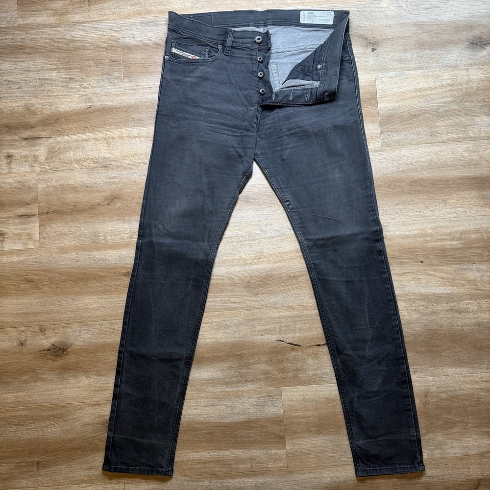 Diesel Men’s Slim Jeans in Washed Black